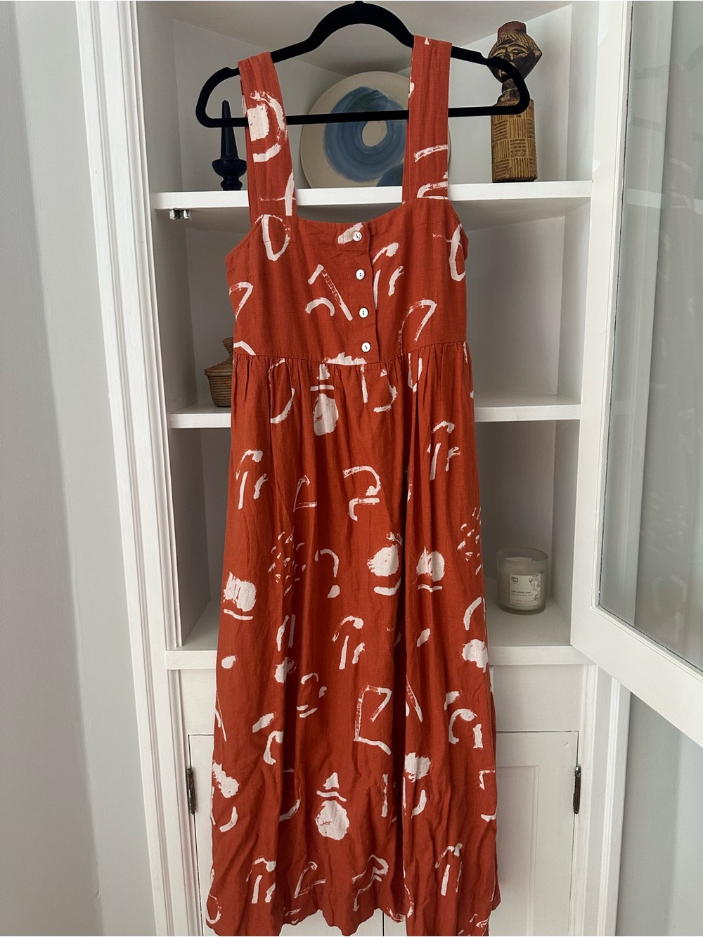 Madewell x Caroline Z Hurley maxi dress Xs linen blend